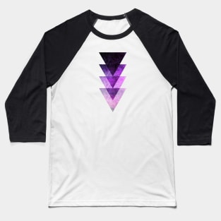 Purple triangle Baseball T-Shirt